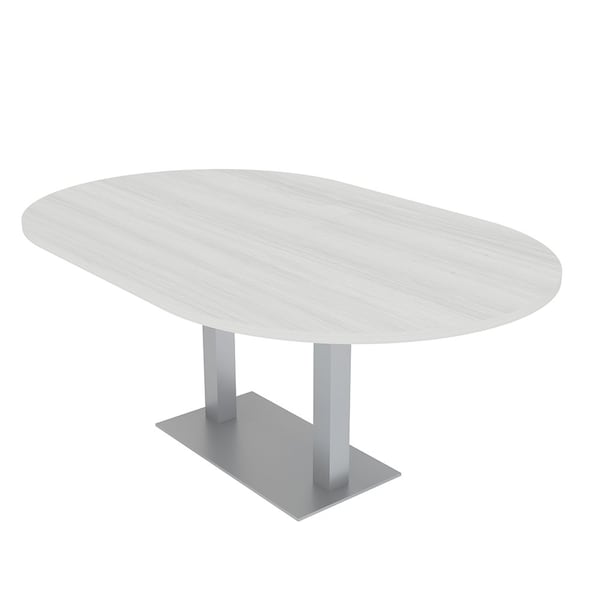 45.25 in W, 84 in L, 29 in H, Engineered Wood Top, White